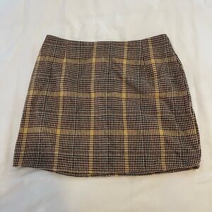 Motel plaid mini skirt